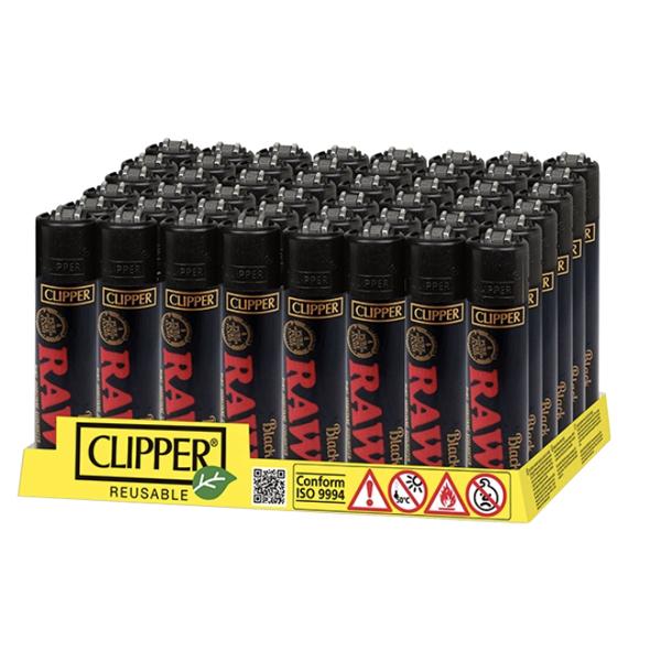 made by: Clipper price:£104.90 48 Clipper RAW Printed Refillable Lighters next day delivery at Vape Street UK