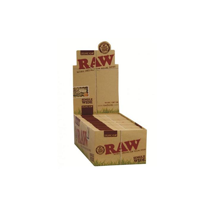 made by: Raw price:£24.15 50 Raw Single Wide Organic Hemp Rolling Papers next day delivery at Vape Street UK