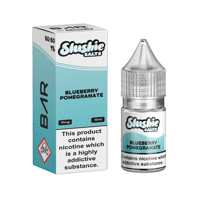 made by: Slushie price:£3.99 10mg Bar By Slushie 10ml Nic Salts (50VG/50PG) next day delivery at Vape Street UK