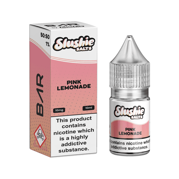 made by: Slushie price:£3.99 10mg Bar By Slushie 10ml Nic Salts (50VG/50PG) next day delivery at Vape Street UK