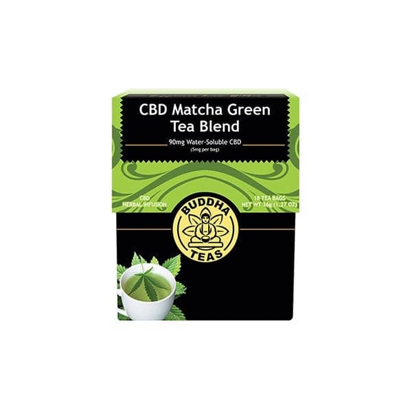 made by: Buddha Teas price:£19.38 Buddha Teas 5mg CBD Tea Bags - Matcha Green Tea Blend next day delivery at Vape Street UK