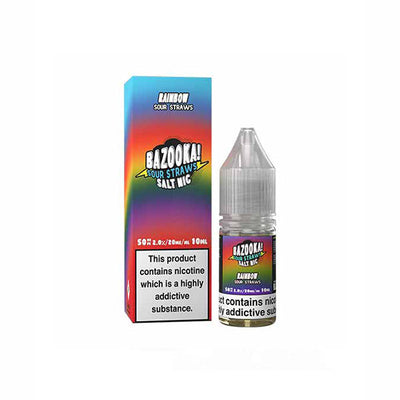 made by: Bazooka price:£3.99 10mg Bazooka Sour Straws 10ml Nic Salts (50VG/50PG) next day delivery at Vape Street UK