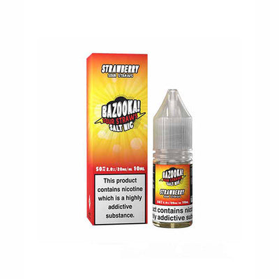 made by: Bazooka price:£3.99 10mg Bazooka Sour Straws 10ml Nic Salts (50VG/50PG) next day delivery at Vape Street UK