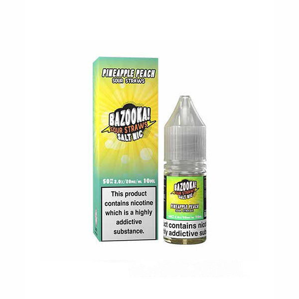 made by: Bazooka price:£3.99 10mg Bazooka Sour Straws 10ml Nic Salts (50VG/50PG) next day delivery at Vape Street UK