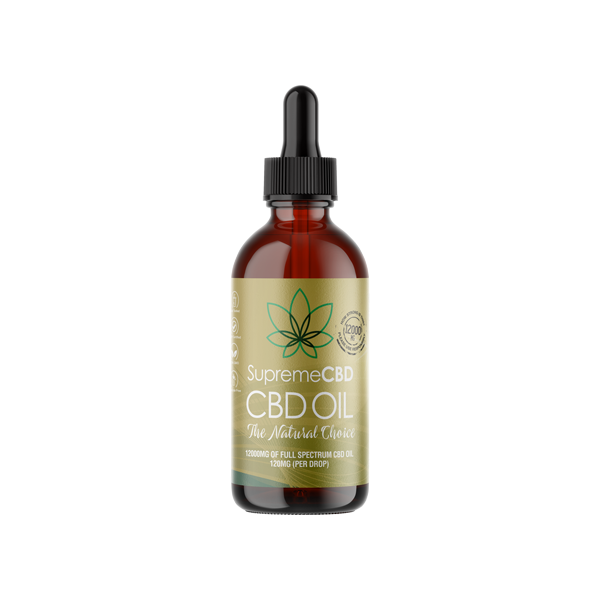 made by: Supreme CBD price:£195.70 Supreme CBD 12000mg Full Spectrum CBD Tincture Oil - 100ml next day delivery at Vape Street UK