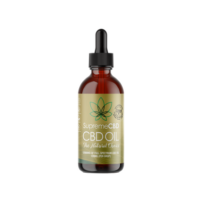 made by: Supreme CBD price:£195.70 Supreme CBD 12000mg Full Spectrum CBD Tincture Oil - 100ml next day delivery at Vape Street UK