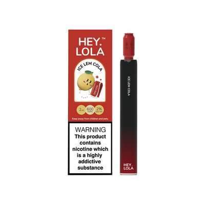 made by: Hey Lola price:£6.30 20mg Hey Lola Disposable Vape Device 600 Puffs next day delivery at Vape Street UK