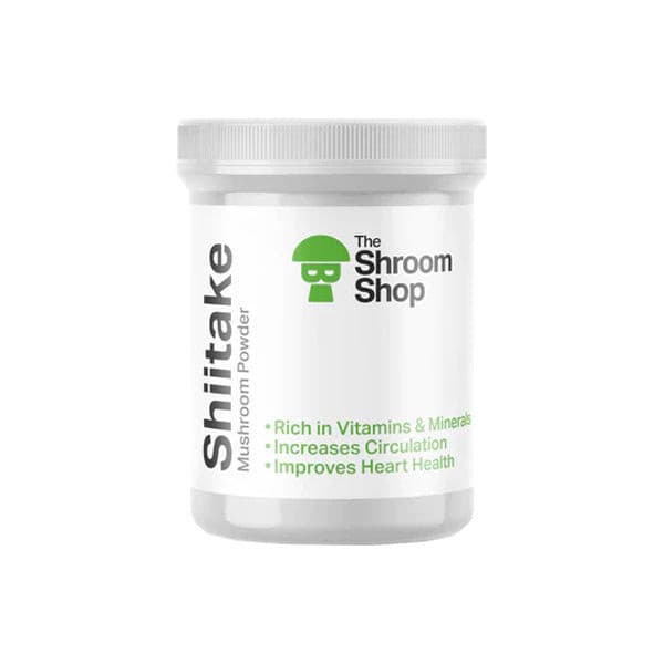 made by: The Shroom Shop price:£31.81 The Shroom Shop Shiitake Mushroom 90000mg Powder next day delivery at Vape Street UK