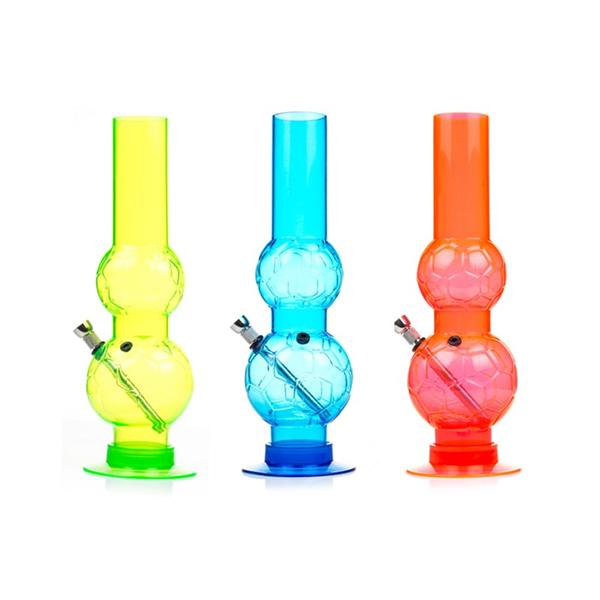 made by: Unbranded price:£47.25 6 x 14" Medium Football Shaped Acrylic Bong - 10377 next day delivery at Vape Street UK