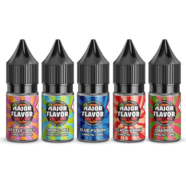 made by: Major Flavor price:£3.99 10mg Major Flavor Nic Salts 10ml (60VG/40PG) next day delivery at Vape Street UK