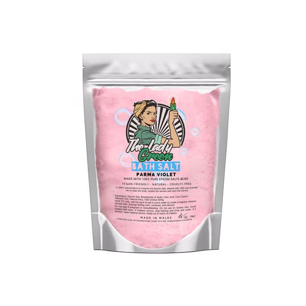 made by: Green Apron price:£7.60 Lady Green 50mg CBD Parma Violet Bath Salts - 500g next day delivery at Vape Street UK