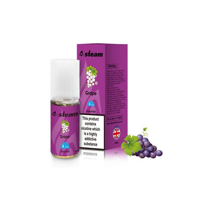 made by: A Steam price:£1.73 A-Steam Fruit Flavours 18MG 10ML (50VG/50PG) next day delivery at Vape Street UK