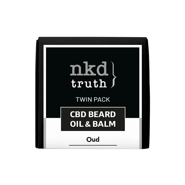 made by: NKD price:£17.90 NKD 150mg CBD Twin Pack OUD Beard Oil and balm next day delivery at Vape Street UK