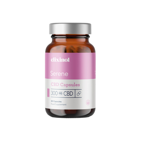 made by: Elixinol price:£18.98 Elixinol 300mg CBD Serene Capsules - 30 Caps next day delivery at Vape Street UK