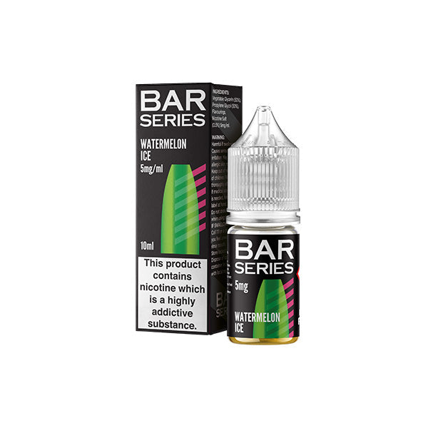 made by: Bar Series price:£3.99 5mg Bar Series Nic Salts 10ml (50VG/50PG) next day delivery at Vape Street UK