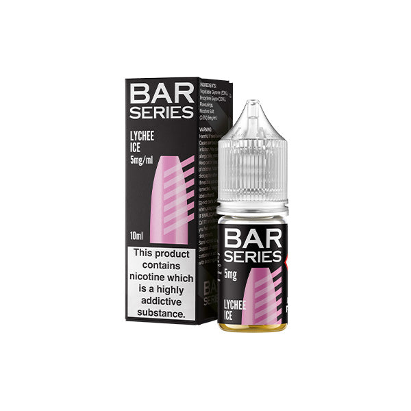 made by: Bar Series price:£3.99 5mg Bar Series Nic Salts 10ml (50VG/50PG) next day delivery at Vape Street UK