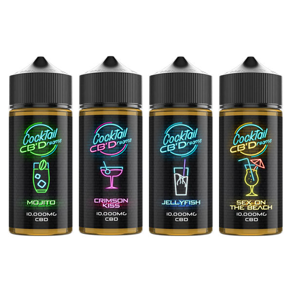 made by: Cocktail CB'Dreams price:£22.86 Cocktail CB'Dreams 10000mg CBD E-liquid 120ml (70PG/30VG) next day delivery at Vape Street UK