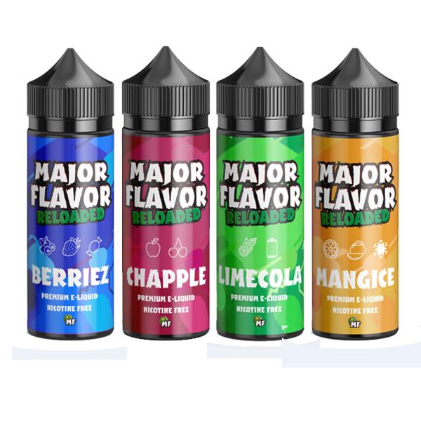 made by: Major Flavor price:£12.50 Major Flavor Reloaded 100ml Shortfill 0mg (70VG/30PG) next day delivery at Vape Street UK