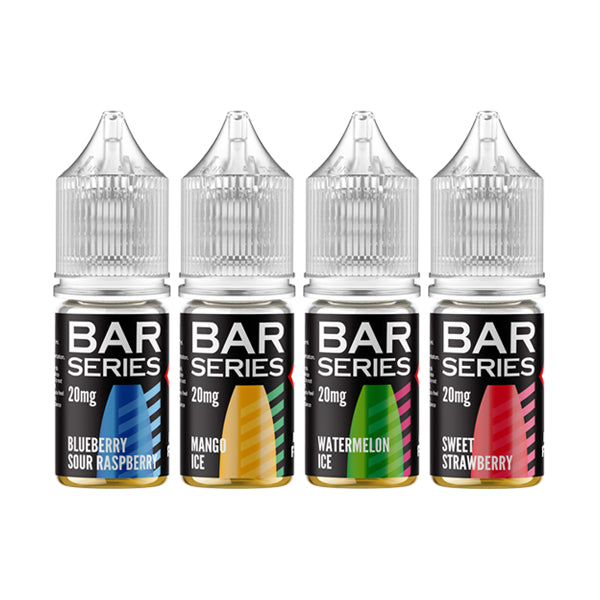 made by: Bar Series price:£3.99 20mg Bar Series 10ml Nic Salts (50VG/50PG) next day delivery at Vape Street UK