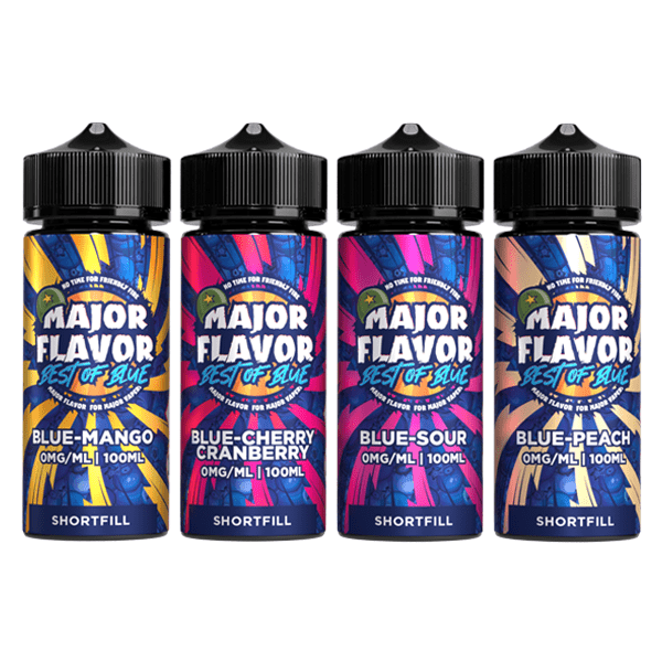 made by: Major Flavor price:£12.50 Major Flavour Best Of Blue 100ml Shortfill 0mg (70VG/30PG) next day delivery at Vape Street UK