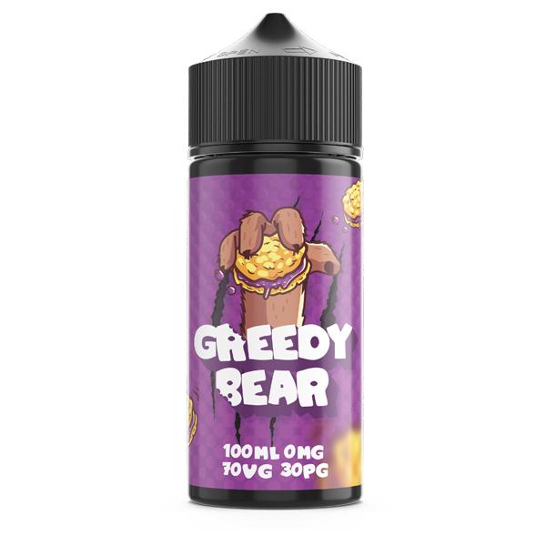 made by: Greedy Bear price:£12.50 Greedy Bear 100ml Shortfill 0mg (70VG/30PG) next day delivery at Vape Street UK