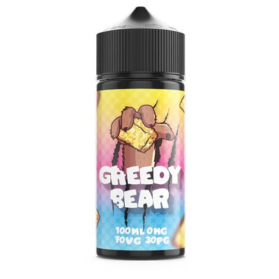 made by: Greedy Bear price:£12.50 Greedy Bear 100ml Shortfill 0mg (70VG/30PG) next day delivery at Vape Street UK