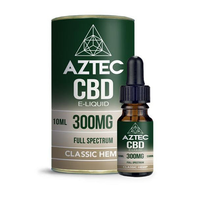 made by: Aztec CBD price:£50.30 Aztec CBD 300mg CBD Vaping Liquid 10ml (50PG/50VG) next day delivery at Vape Street UK