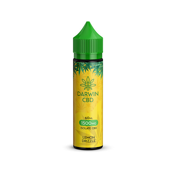 made by: Darwin price:£8.93 Darwin 1500mg CBD Isolate E-Liquid 60ml next day delivery at Vape Street UK