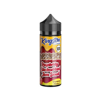 made by: Kingston price:£7.00 Kingston Desserts 120ml Shortfill 0mg (50VG/50PG) next day delivery at Vape Street UK