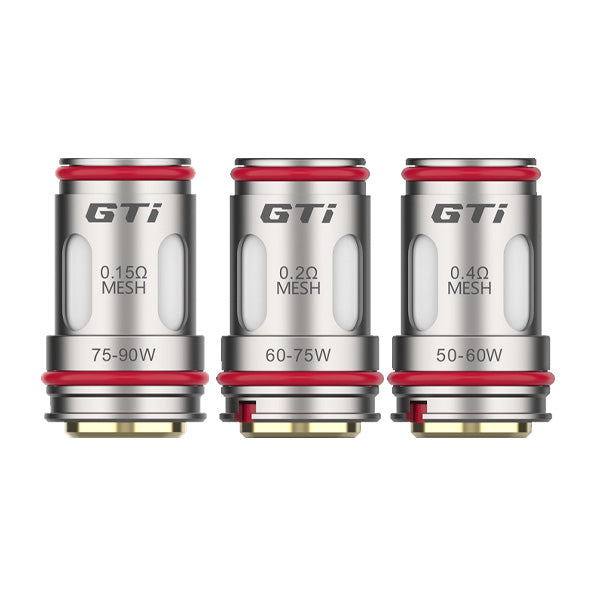 made by: Vaporesso price:£10.88 Vaporesso GTI Mesh Coils 0.2Ω / 0.4Ω / 0.15Ω next day delivery at Vape Street UK