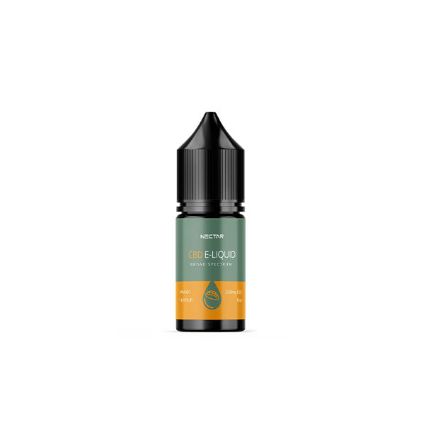 made by: Nectar price:£16.27 Nectar Mango 2.5% 250mg Broad Spectrum CBD Vape Oil - 10ml next day delivery at Vape Street UK