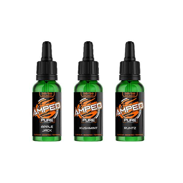 made by: Amped price:£19.60 Amped Balanced 50/50 Pure Terpenes - 10ml next day delivery at Vape Street UK