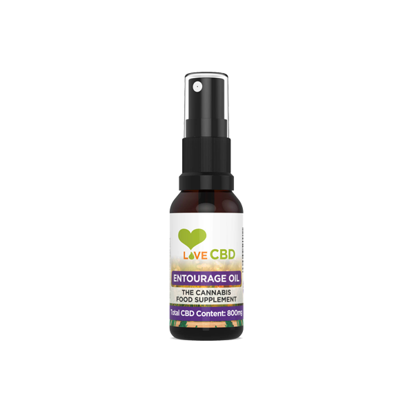 made by: Love CBD price:£38.95 Love CBD 800mg Entourage CBD Oil Spray - 20ml next day delivery at Vape Street UK