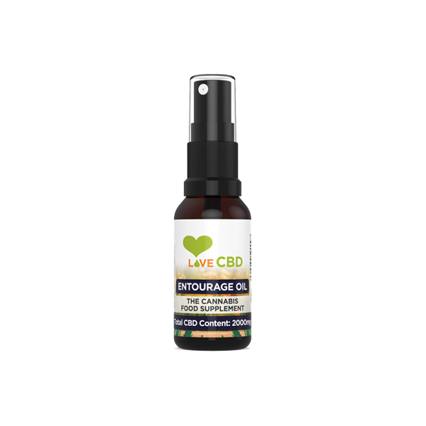 made by: Love CBD price:£76.00 Love CBD 2000mg Entourage CBD Oil Spray - 20ml next day delivery at Vape Street UK