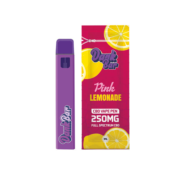 made by: Purple Dank price:£10.71 Dank Bar 250mg Full Spectrum CBD Vape Disposable by Purple Dank - 12 flavours next day delivery at Vape Street UK