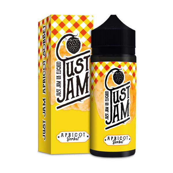 made by: Just Jam price:£4.50 Just Jam Apricot 0mg 100ml Shortfill (70VG/30PG) next day delivery at Vape Street UK