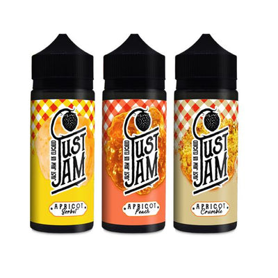 made by: Just Jam price:£4.50 Just Jam Apricot 0mg 100ml Shortfill (70VG/30PG) next day delivery at Vape Street UK