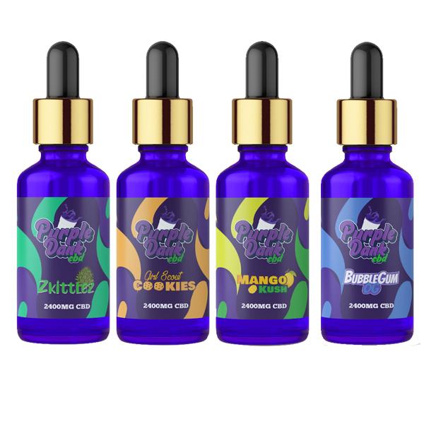 made by: Purple Dank price:£51.90 Purple Dank CBD Flavoured CBD Oil 2400mg CBD Oil 30ml next day delivery at Vape Street UK