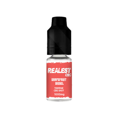 made by: Realest CBD price:£15.00 Realest CBD 1000mg Terpene Infused CBG Booster Shot 10ml (BUY 1 GET 1 FREE) next day delivery at Vape Street UK