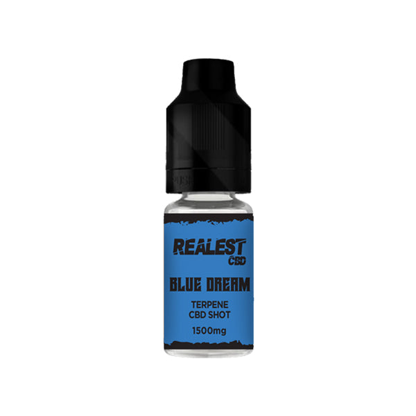 made by: Realest CBD price:£15.50 Realest CBD 1500mg Terpene Infused CBD Booster Shot 10ml (BUY 1 GET 1 FREE) next day delivery at Vape Street UK