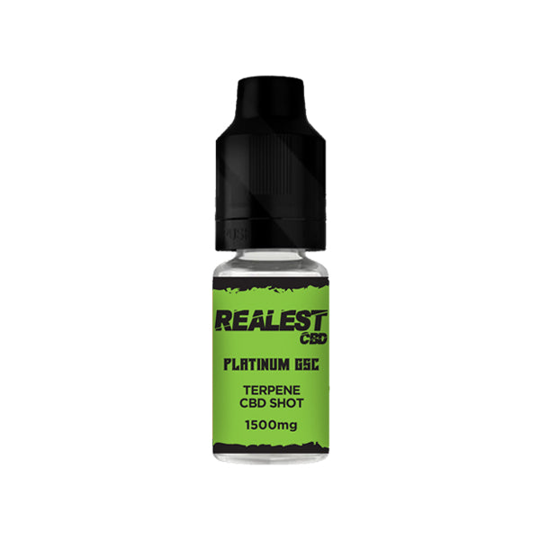 made by: Realest CBD price:£15.50 Realest CBD 1500mg Terpene Infused CBD Booster Shot 10ml (BUY 1 GET 1 FREE) next day delivery at Vape Street UK