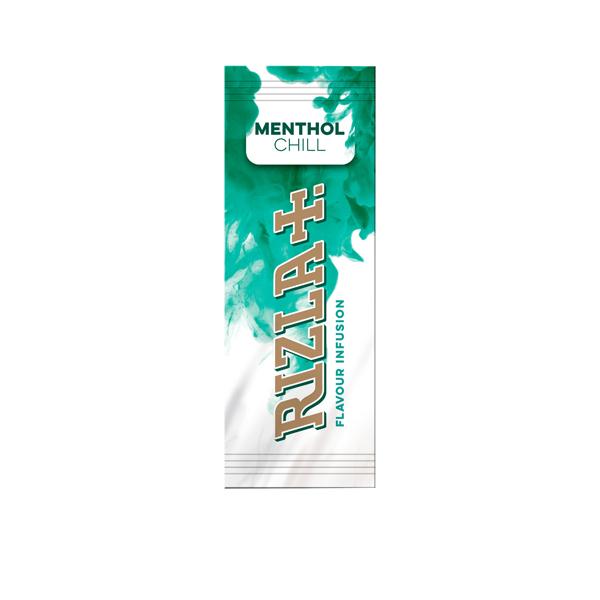 made by: Rizla price:£11.55 Rizla Menthol Chill Flavour Cards Infusion Pack of 25 next day delivery at Vape Street UK