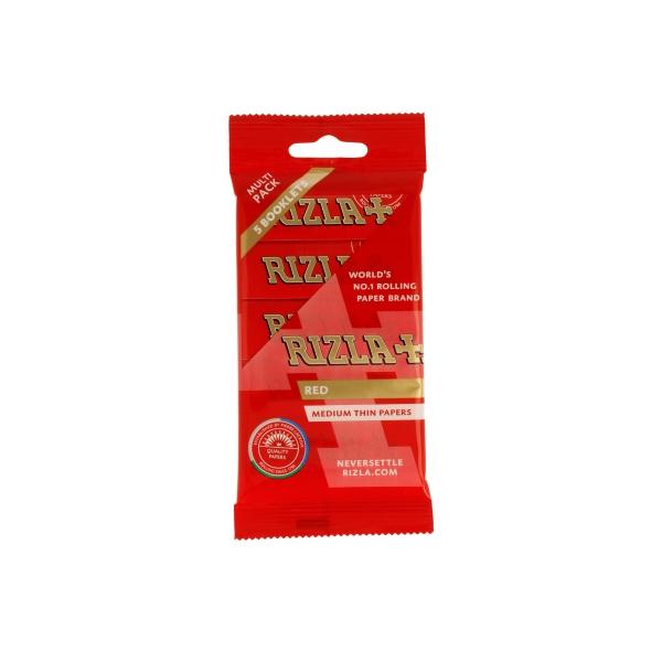 made by: Rizla price:£1.58 5 Pack Red Regular Rizla Rolling Papers (Flow Pack) next day delivery at Vape Street UK