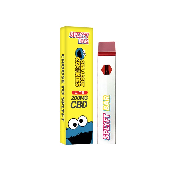 made by: SPLYFT price:£9.00 SPLYFT BAR LITE 200mg Full Spectrum CBD Disposable Vape - 12 flavours next day delivery at Vape Street UK