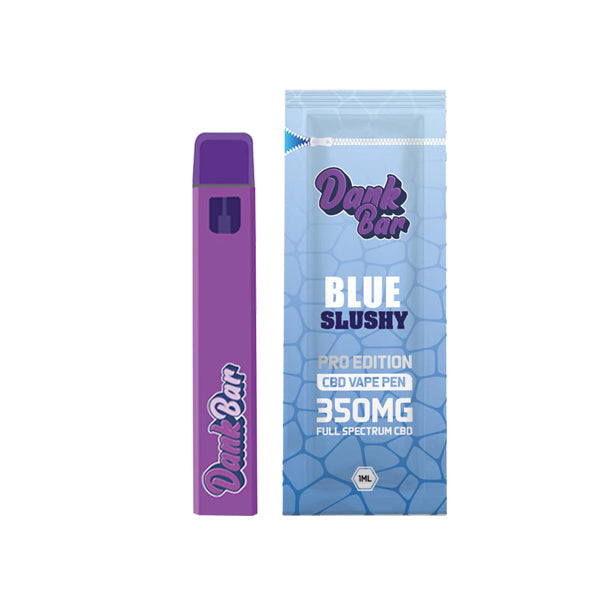 made by: Purple Dank price:£9.90 Dank Bar Pro Edition 350mg Full Spectrum CBD Vape Disposable by Purple Dank - 12 flavours next day delivery at Vape Street UK