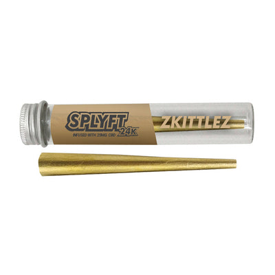 made by: SPLYFT price:£21.00 SPLYFT 24K Gold Edition 25mg CBD Infused Cones – Zkittlez next day delivery at Vape Street UK