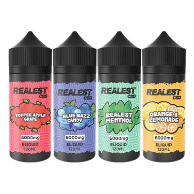 made by: Realest CBD price:£36.00 Realest CBD 6000mg Broad Spectrum CBD E-Liquid 100ml (BUY 1 GET 1 FREE) next day delivery at Vape Street UK