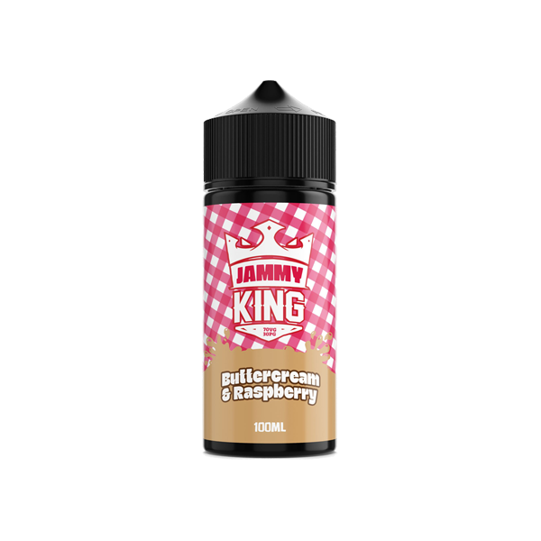 made by: King E-Liquids price:£12.50 Jammy King 100ml Shortfill 0mg (70VG/30PG) next day delivery at Vape Street UK