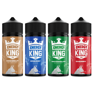 made by: Energy King price:£12.50 Energy King 100ml Shortfill 0mg (70VG/30PG) next day delivery at Vape Street UK