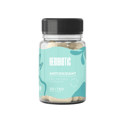 made by: Hembiotic price:£37.91 Hembiotic 750mg CBD Capsules - 30 Caps next day delivery at Vape Street UK